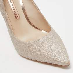 Sophia Webster Gold Glitter Coco Crystal Pumps Size 41