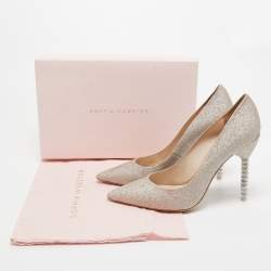 Sophia Webster Gold Glitter Coco Crystal Pumps Size 41
