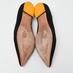 Sophia Webster Black Suede Bibi Butterfly Pointed Toe Ballet Flats Size 40