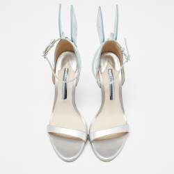 Sophia Webster Multicolor Patent Leather Chiara Butterfly Ankle Strap Sandals Size 38