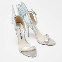 Sophia Webster Multicolor Patent Leather Chiara Butterfly Ankle Strap Sandals Size 38