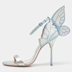 Sophia Webster Multicolor Patent Leather Chiara Butterfly Ankle Strap Sandals Size 38