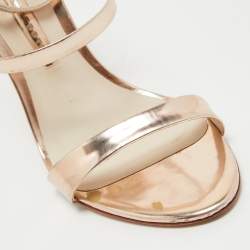 Sophia Webster Rose Gold Leather Rosalind Sandals Size 37.5