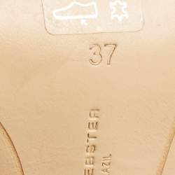 Pre Owned Sophia Webster Black PVC and Leather Dina Crystals Slide Sandals Size 37