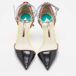 Sophia Webster Multicolor Leather Ankle Strap Pumps Size 37