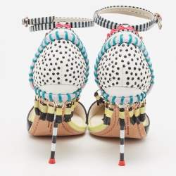 Sophia Webster Multicolor Leather Ankle Strap Pumps Size 37