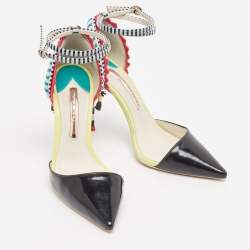 Sophia Webster Multicolor Leather Ankle Strap Pumps Size 37