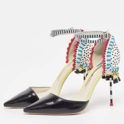 Sophia Webster Multicolor Leather Ankle Strap Pumps Size 37