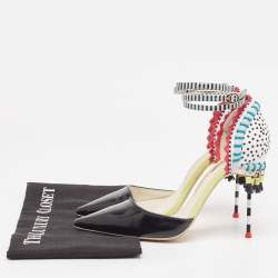Sophia Webster Multicolor Leather Ankle Strap Pumps Size 37