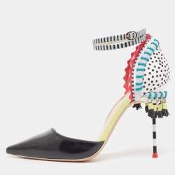 Sophia Webster Multicolor Leather Ankle Strap Pumps Size 37