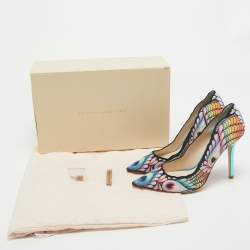 Sophia Webster Multicolor Fabric Rio Print Pointed Toe Pumps Size 38