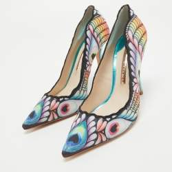 Sophia Webster Multicolor Fabric Rio Print Pointed Toe Pumps Size 38