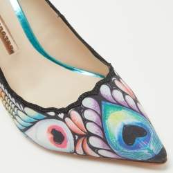 Sophia Webster Multicolor Fabric Rio Print Pointed Toe Pumps Size 38