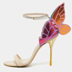 Sophia Webster Multicolor Leather Chiara Butterfly Sandals Size 37