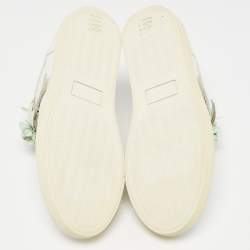 Pre Owned Sophia Webster White Leather Lilico Flower Sneakers Size 39