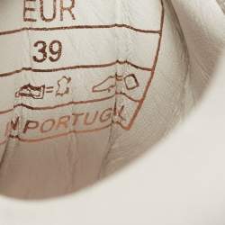 Pre Owned Sophia Webster White Leather Lilico Flower Sneakers Size 39