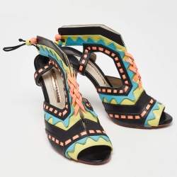 Sophia Webster Multicolor Leather Riko Cut Out Sandals Size 40