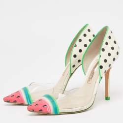 Sophia Webster Multicolor PVC and Patent Leather Jessica Watermelon Pumps Size 37