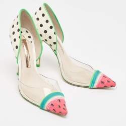 Sophia Webster Multicolor PVC and Patent Leather Jessica Watermelon Pumps Size 37