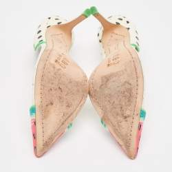 Sophia Webster Multicolor PVC and Patent Leather Jessica Watermelon Pumps Size 37