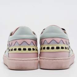Sophia Webster Multicolor Leather and Suede Riko Sneakers Size 37