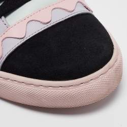 Sophia Webster Multicolor Leather and Suede Riko Sneakers Size 37