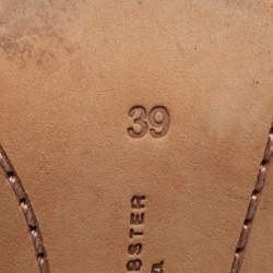 Pre Owned Sophia Webster Black Suede and Leather Simi Lace Up Ankle Boots Size 39