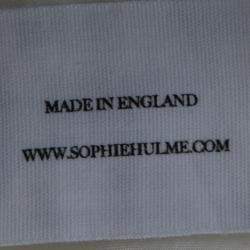 Sophie Hulme Ivory Stretch Gabardine Chain Embellished Inverted Pleat Front Skirt M
