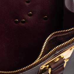 Sophie Hulme Burgundy Leather Albion Square Tote