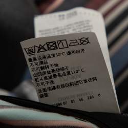 Pre Owned Sportmax Multicolored Striped Cotton Maxi Skirt L