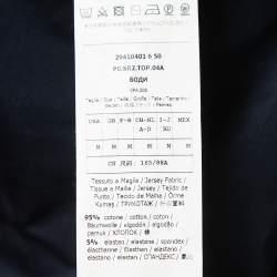 Pre Owned Sportmax Red Color Block Cotton Draped T-Shirt M