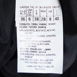 Pre Owned Sportmax Black Crinkle Crepe Sleeveless Jumpsuit S