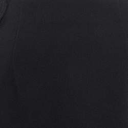 Pre Owned Sportmax Black Crepe Asymmetric Mini Skirt S