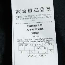 Pre Owned Sportmax Silver Sequin Crepe Open Front  Jacket L