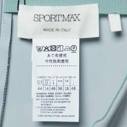 Sportmax Pale Blue Crepe Midi Skirt L