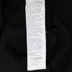 Pre Owned Sportmax Black Crepe Sleeveless Dress L