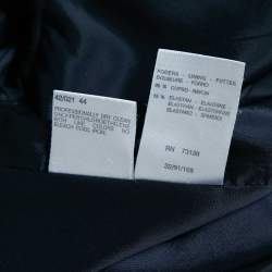 Pre Owned Sportmax Navy Blue Wool Blend Skirt Suit M