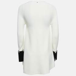 Pre Owned Sportmax Monochrome Knit A-Line Mini Dress S