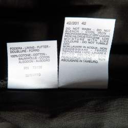 Pre Owned Sportmax Black Cotton Halter Neck Maxi Wrap Dress M