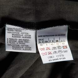 Pre Owned Sportmax Black Cotton Halter Neck Maxi Wrap Dress M