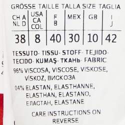 Pre Owned Sportmax Red Crepe Asymmetric Long Dress M