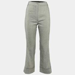 Sportmax Blue Linen Blend Trousers M