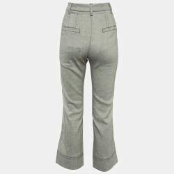 Pre Owned Sportmax Blue Linen Blend Trousers M