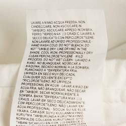Pre Owned Sportmax White Cotton Pintuck Detail Dress Midi S