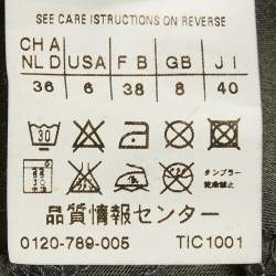 Pre Owned Sportmax Dark Grey Denim Zip-Up Jacket M