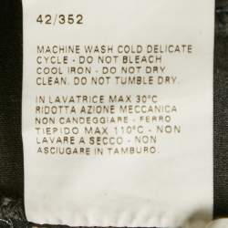 Pre Owned Sportmax Dark Grey Denim Zip-Up Jacket M