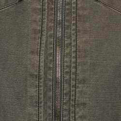 Pre Owned Sportmax Dark Grey Denim Zip-Up Jacket M