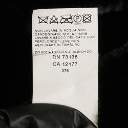 Pre Owned Sportmax Black Faux Fur Reversible Hooded Jacket M