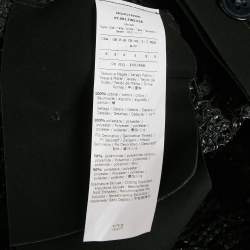 Pre Owned Sportmax Black Lace Elastic Band Trim Top S