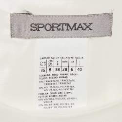 Pre Owned Sportmax Black Stretch Crepe Layered Mini Dress S